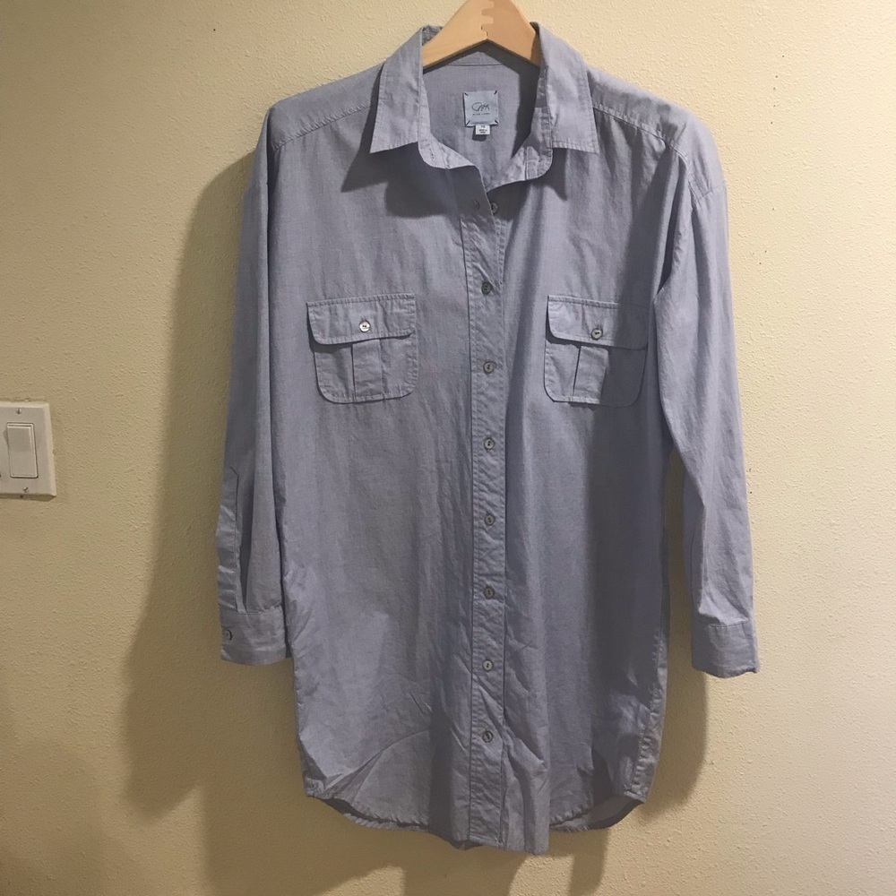 PJK Tunic shirt dress size XS chambray oversize